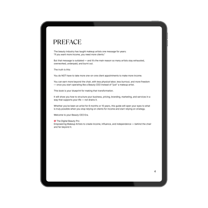 Makeup Artist to Beauty CEO: The Ultimate Guide to Making More Income Without Taking More Client Appointments